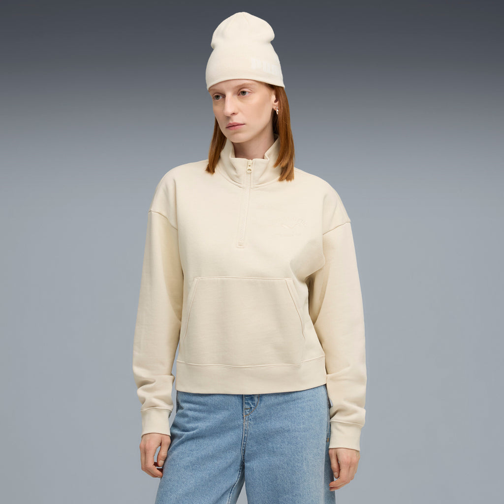 פומה סווטשירט חצי רוכסן